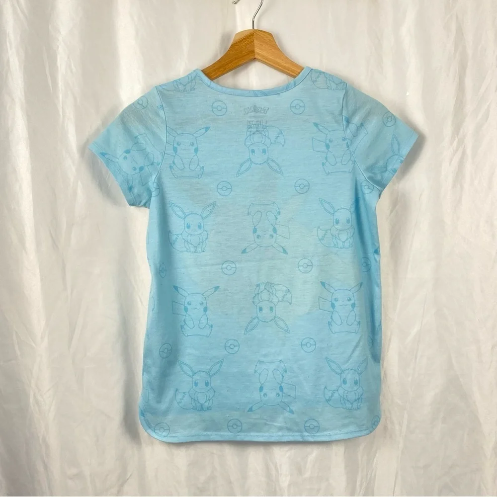 Kids Blue Pokémon 2 Piece Pajamas Size Large 10/12